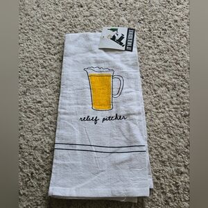 RELIEF PITCHER" BEER BAR TOWEL